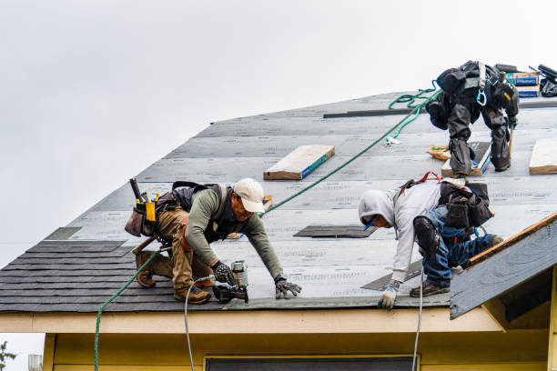 Professional Roofing technician working in Victoria, IL